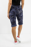 Green Ladies Italian Stretch Shorts Women's camouflage Plain Magic Comfy Lagenlook Hot Pants 8-22 For Women 10 - Dropwear