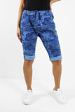 Light Pink Plus Size Italian Camouflage Magic Chino Shorts For Women 18 - Dropwear