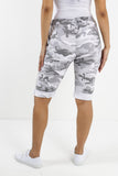 Fuchsia Ladies Italian Stretch Shorts Women's camouflage Plain Magic Comfy Lagenlook Hot Pants 8-22 For Women 12 - Dropwear