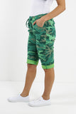 Plus Size Italian Camouflage Magic Chino Shorts For Women  - Dropwear