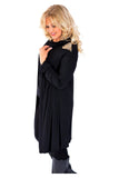 Green Plus Size Long Sleeve Spike Maxi Cardigan For Women 16-18 - Dropwear