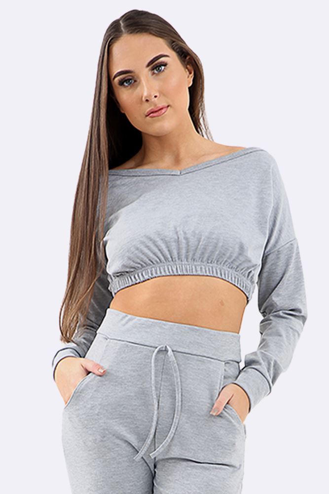 Black Co-Ord 2 Piece Loungewear Suit Set For Women 8-10 - Dropwear