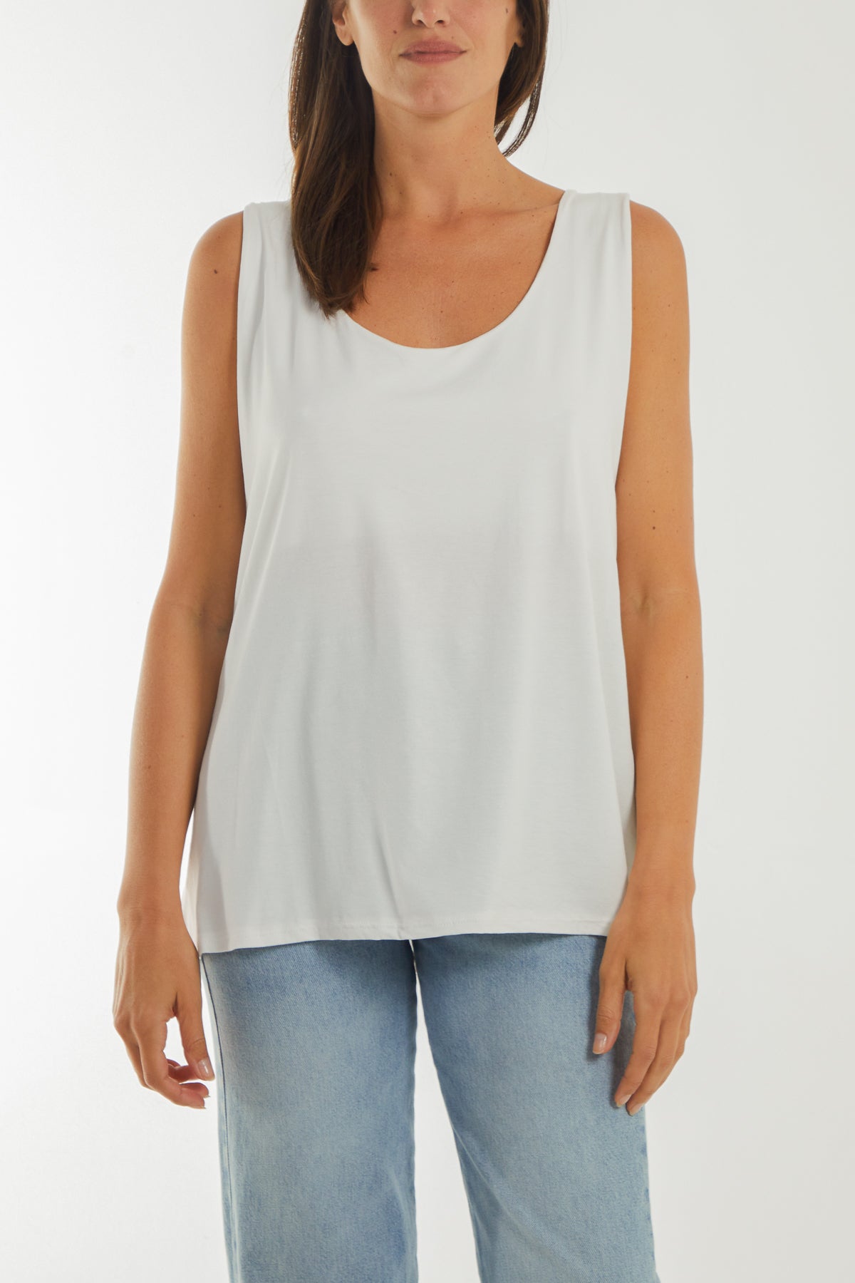 Double Layer Scoop Vest For Women  - Dropwear
