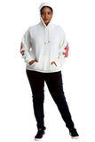 Black Embroidered Pouch Pocket Sweatshirt For Women 26-28 - Dropwear