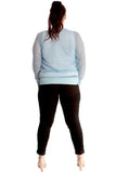 Black Mesh Bomber Jacket Ladies Net Plain Top For Women 20 - Dropwear