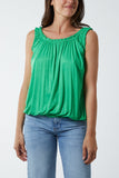 Balloon Ruffle Neck Vest For Women  - Dropwear