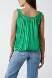 Balloon Ruffle Neck Vest For Women  - Dropwear