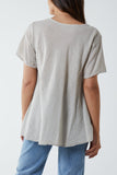 Round Neck Short Sleeve Cotton T-Shirt For Women  - Dropwear