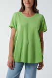 Round Neck Short Sleeve Cotton T-Shirt For Women  - Dropwear