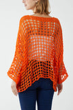 Crochet Round Neck Long Sleeve Top For Women  - Dropwear
