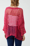 Crochet Round Neck Long Sleeve Top For Women  - Dropwear