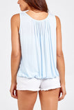 Coral Balloon Ruffle Neck Vest For Women ONE SIZE - Dropwear