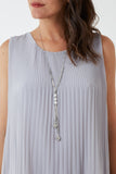 Pleated Necklace Vest For Women  - Dropwear