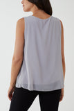 Pleated Necklace Vest For Women  - Dropwear