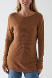 Ribbed Star Jumper For Women  - Dropwear