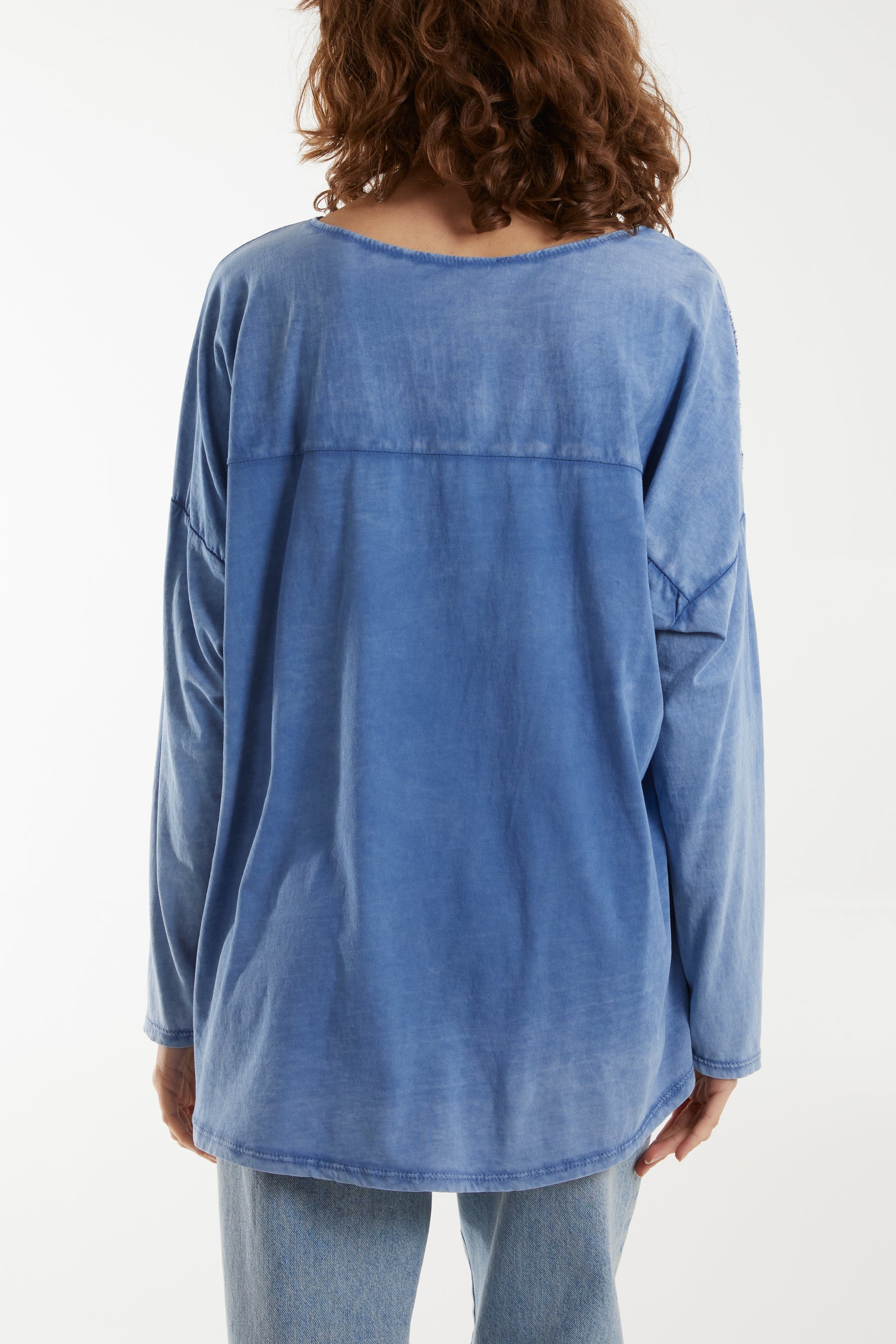 Flocking Double Star Top For Women  - Dropwear