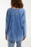 Flocking Double Star Top For Women  - Dropwear
