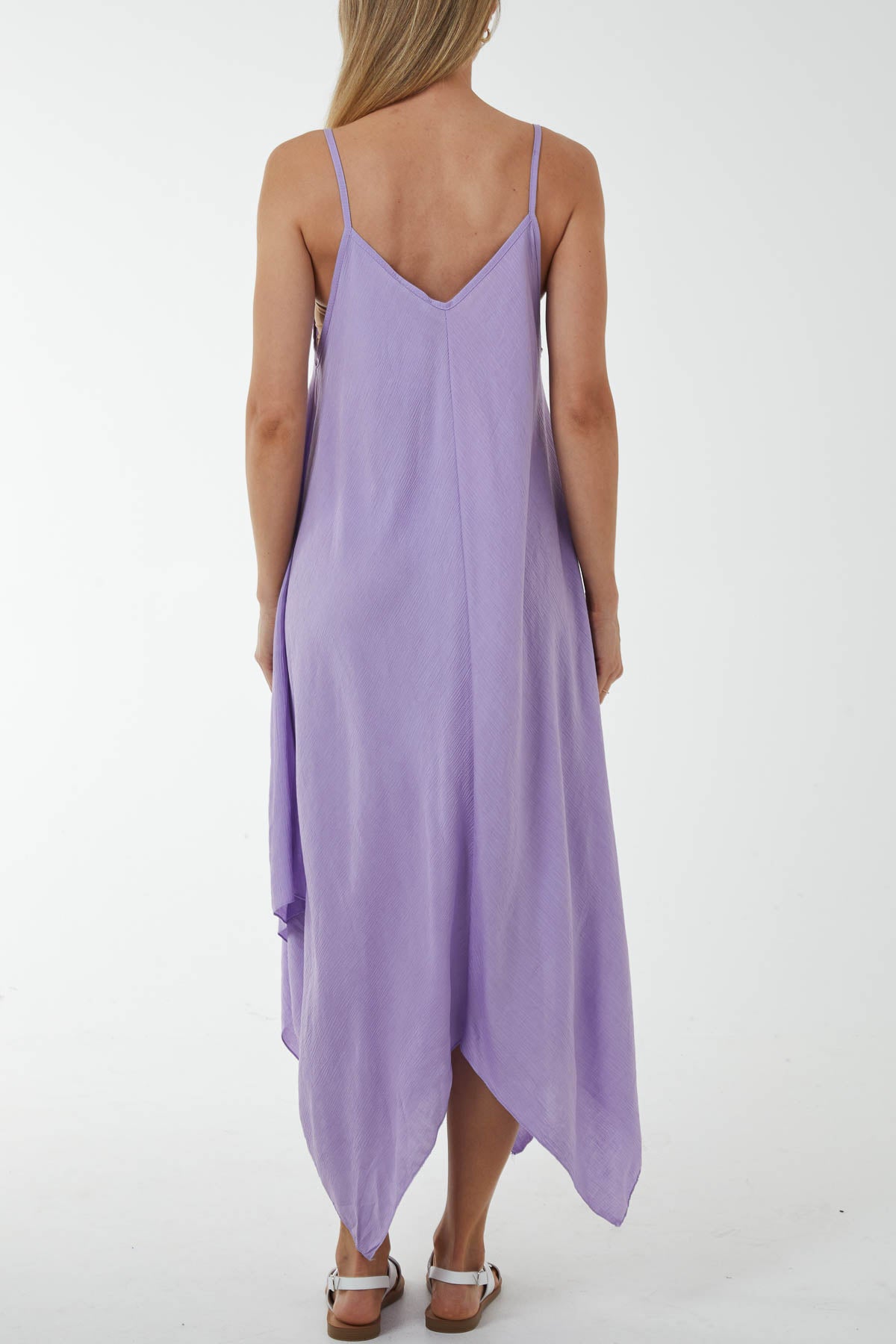 Navy Hanky Hem Cami Dress For Women ONE SIZE - Dropwear