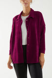 Camel Oversized Corduroy Shirt For Women ONE SIZE - Dropwear