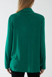 Roll Neck Fine Knit Jumper For Women  - Dropwear