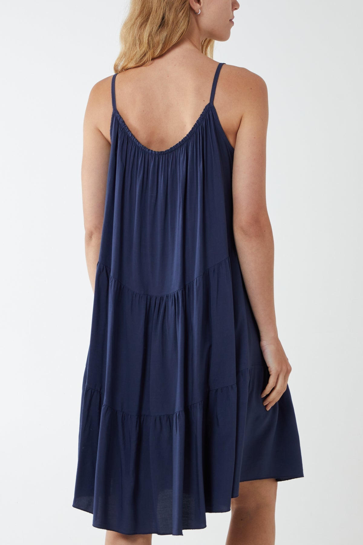 Cami Strap Tiered Smock Dress For Women  - Dropwear