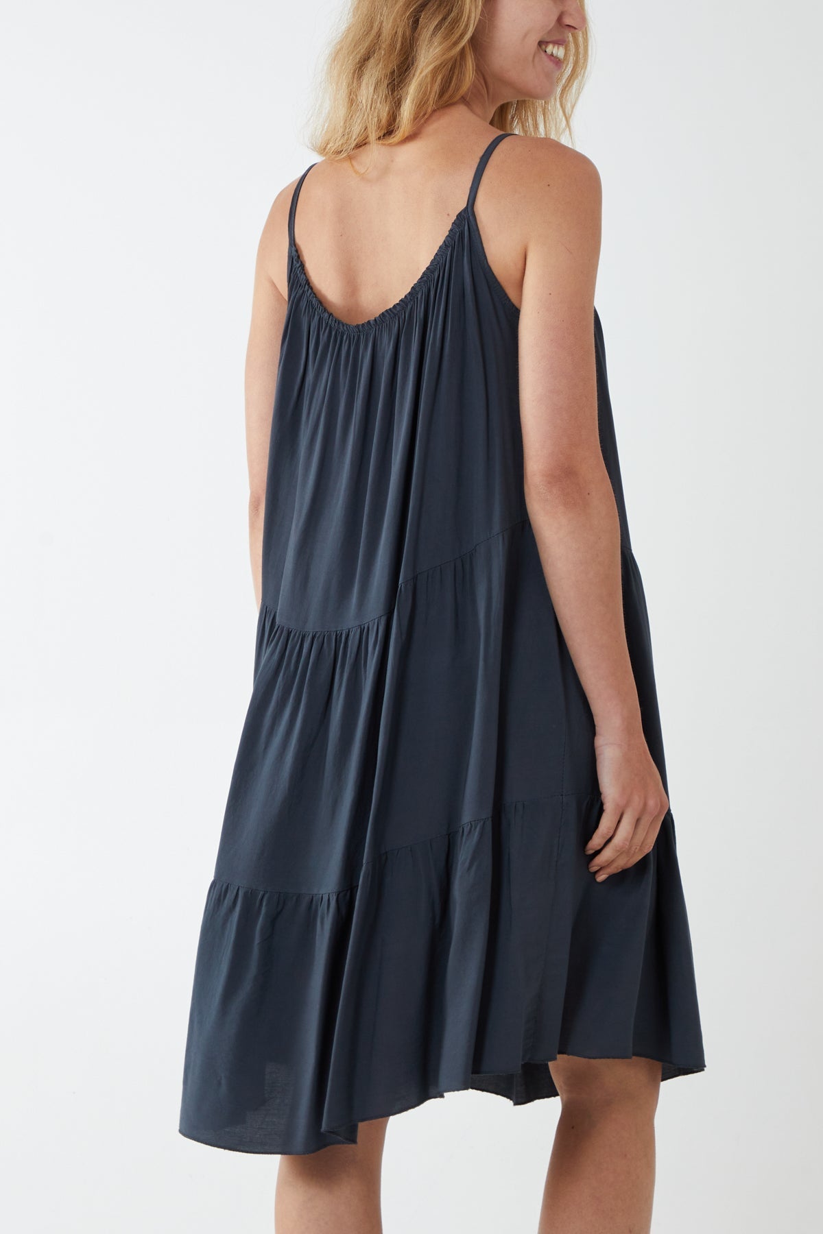 Cami Strap Tiered Smock Dress For Women  - Dropwear