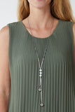 Pleated Necklace Vest For Women  - Dropwear