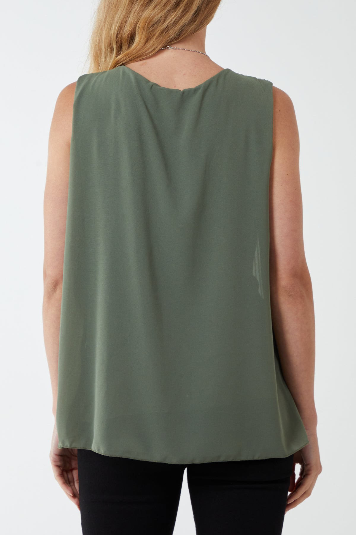 Pleated Necklace Vest For Women  - Dropwear