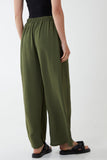 Drawstring Viscose Crepe Trouser For Women  - Dropwear