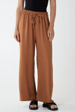 Drawstring Viscose Crepe Trouser For Women  - Dropwear