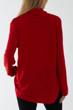Roll Neck Fine Knit Jumper For Women  - Dropwear