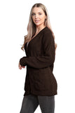 Cable Knitted Button Cardigan For Women  - Dropwear