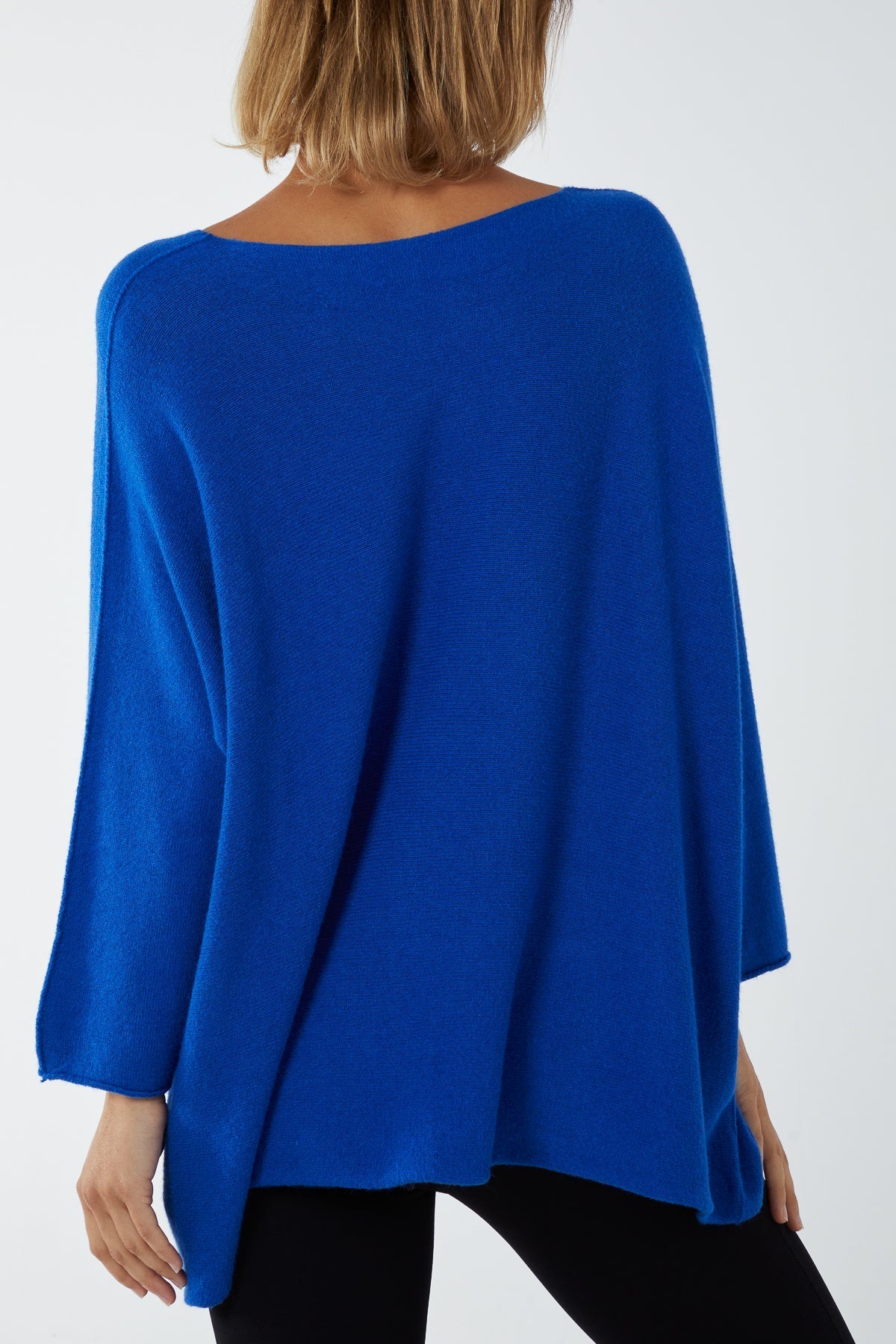 Beige V-Neck Oversized Fine Knit Jumper For Women ONE SIZE - Dropwear