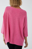 V-Neck Oversized Fine Knit Jumper For Women  - Dropwear