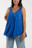 Tassel Hem V-Neck Vest For Women  - Dropwear