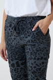 Magic Super Stretch Leopard Print Trousers For Women  - Dropwear