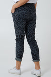 Magic Super Stretch Leopard Print Trousers For Women  - Dropwear