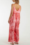 Black Smoky Print Cami Relaxed Fit Jumpsuit For Women ONE SIZE - Dropwear