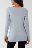 Ribbed Star Jumper For Women  - Dropwear