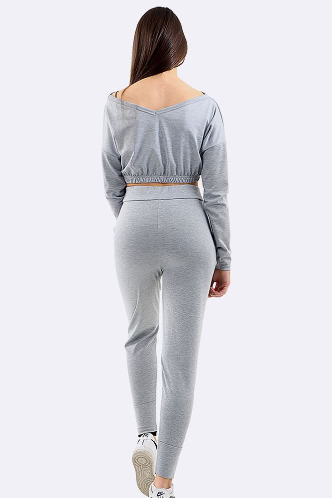 Khaki Co-Ord 2 Piece Loungewear Suit Set For Women 20-22 - Dropwear