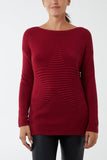 Ribbed Star Jumper For Women  - Dropwear