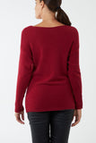 Ribbed Star Jumper For Women  - Dropwear