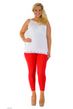 Mustard Plus Size Plain Long Leggings For Women 20-22 - Dropwear