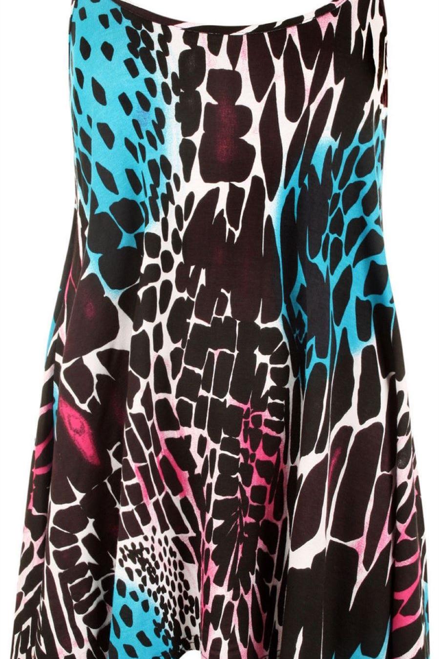 Abstract Animal Paisley Print Vest Top For Women  - Dropwear