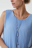 Coral Pleated Necklace Vest For Women ONE SIZE - Dropwear