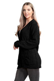 Cable Knitted Button Cardigan For Women  - Dropwear