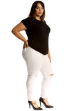 Straight Leg Ripped Jeans For Women  - Dropwear