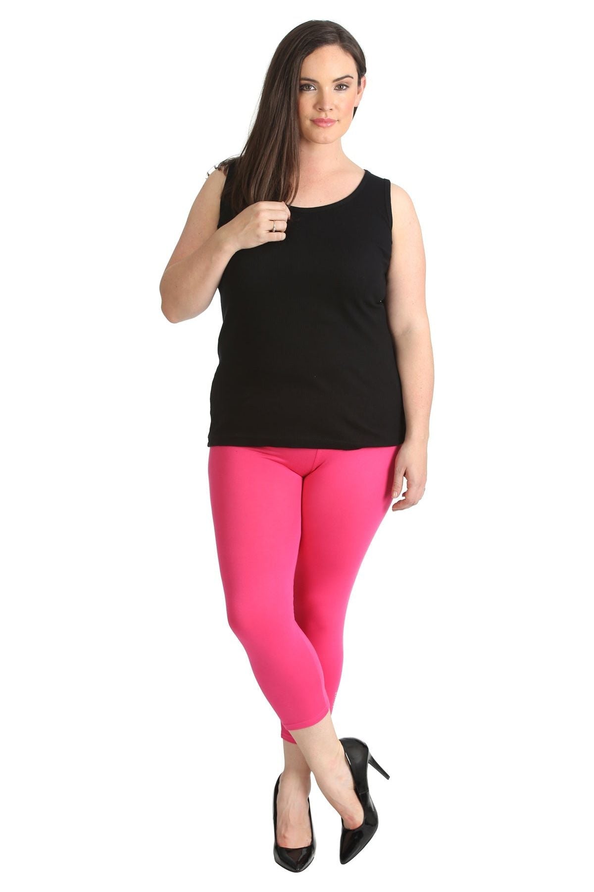 Grey Plus Size 3/4 Butterfly Sequin Leggings For Women 24-26 - Dropwear