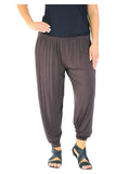 Purple Plus Size Harem Trousers Full Length For Women 16-18 - Dropwear