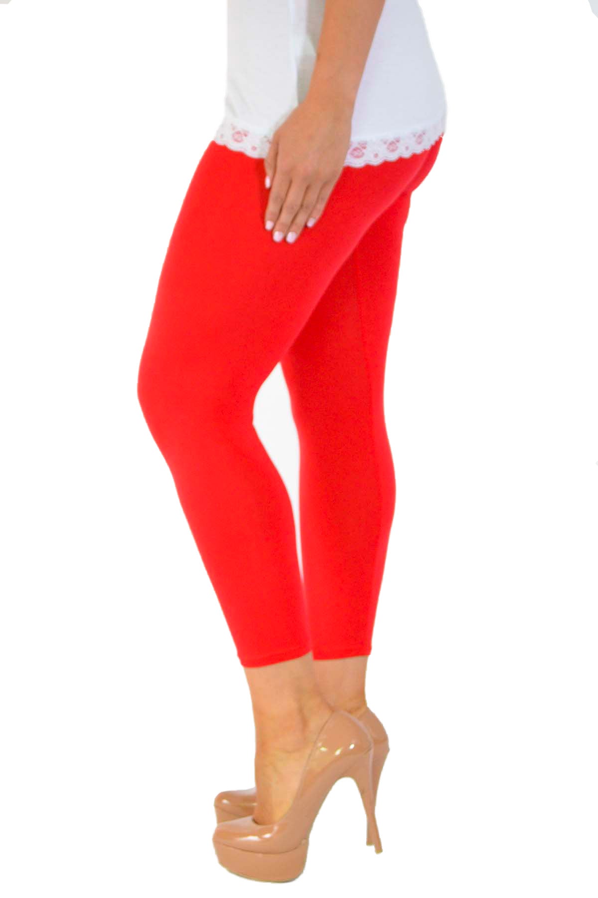 Black Plus Size Plain Long Leggings For Women 20-22 - Dropwear